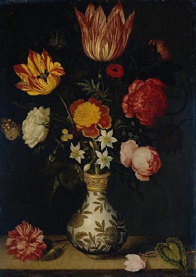Ambrosius Bosschaert Still Life with Flowers in a Wan-Li vase Norge oil painting art